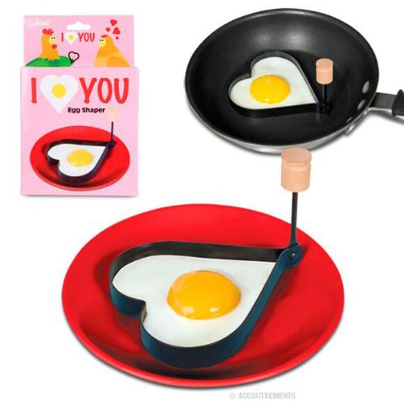 New Accoutrements Lovers I Love You Heart Egg Pancake Shaper Chef Kitchen Tool - Picture 1 of 1